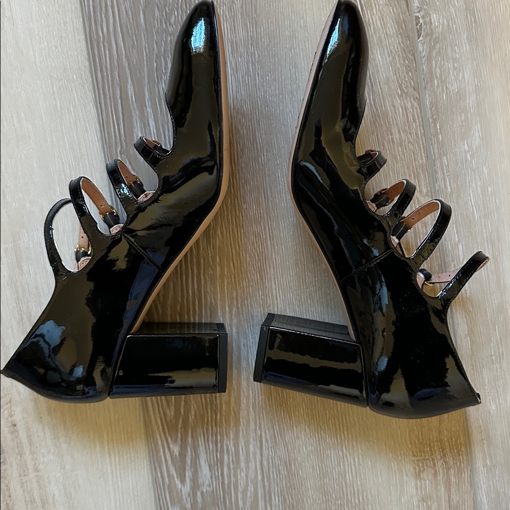 J Crew Maisie Multi Strap Heels in Patent Leather - Picture 3 of 9